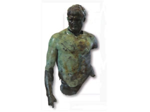 fig.1: Il bronzo di Lucio Emilio Paolo ritrovato a Punta del Serrone